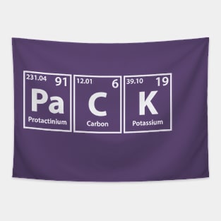 Pack (Pa-C-K) Periodic Elements Spelling Tapestry