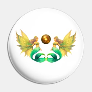 Sirenas and Fairies Orb Pin