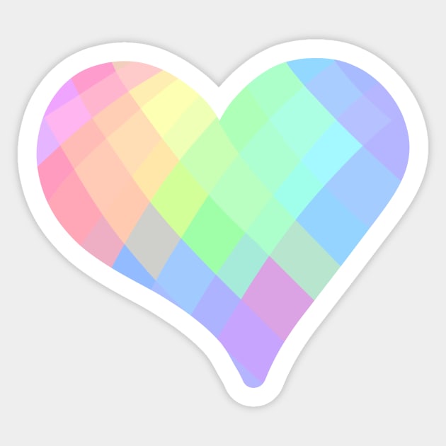 Heart Stickers - Pastel Rainbow – rebelinkco