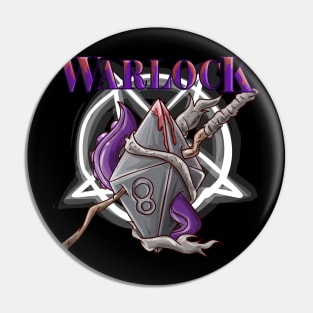 Warlock Dice D8 Funny Dungeons And Dragons DND D20 Lover Pin