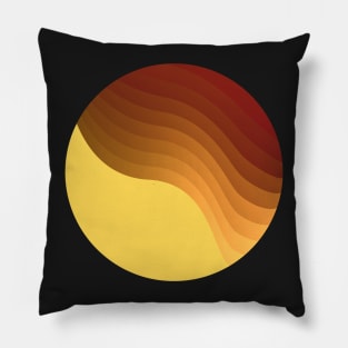 Abstract minimal terracota sand brown Pillow