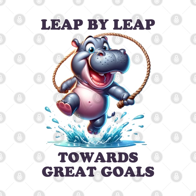 Hippo Skip: Splash Into Success by vk09design