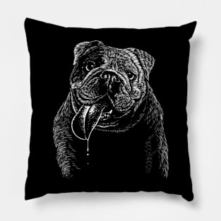 Happy Bulldog Pillow