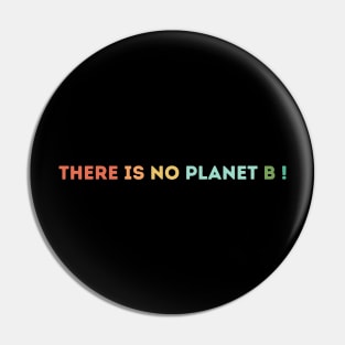 There is no Planet B colors Pin