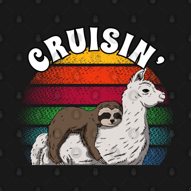 Sloth Sleeping On Llama Cruisin’ by RockReflections