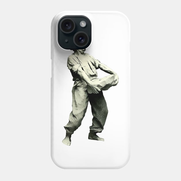 Carrying stone - Elderly worker Phone Case by Marccelus