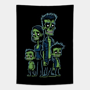 Zombie Family - 1 Tapestry