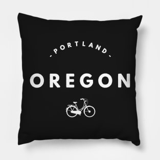 Bike Portland Oregon Pillow