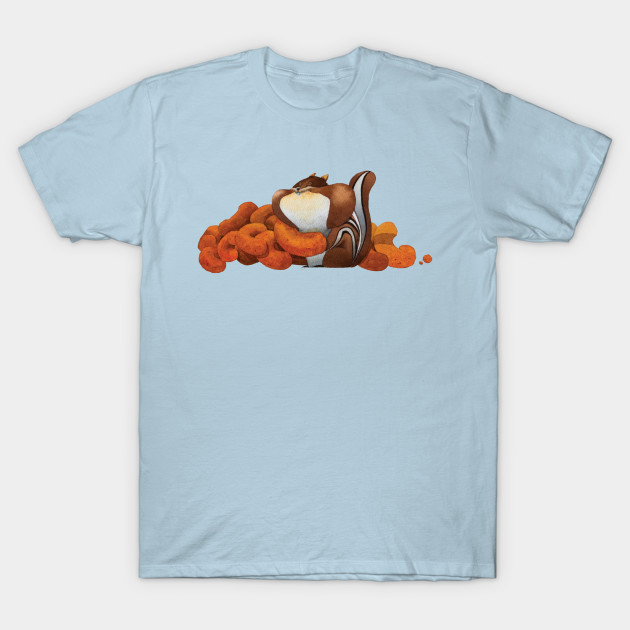 Discover Cheesey Curl Chipmunk - Chipmunk - T-Shirt