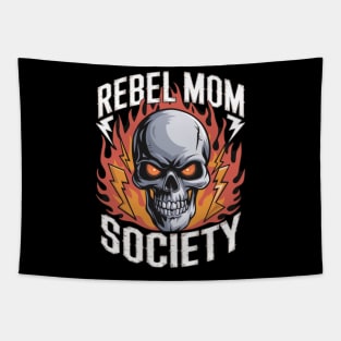 Rebel Mom Society – Raising Future Rebels Skull Tapestry