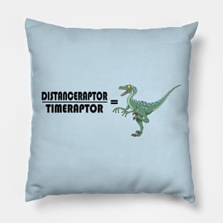 Velociraptor Math - Funny Dinosaur Velocity Formula Pillow