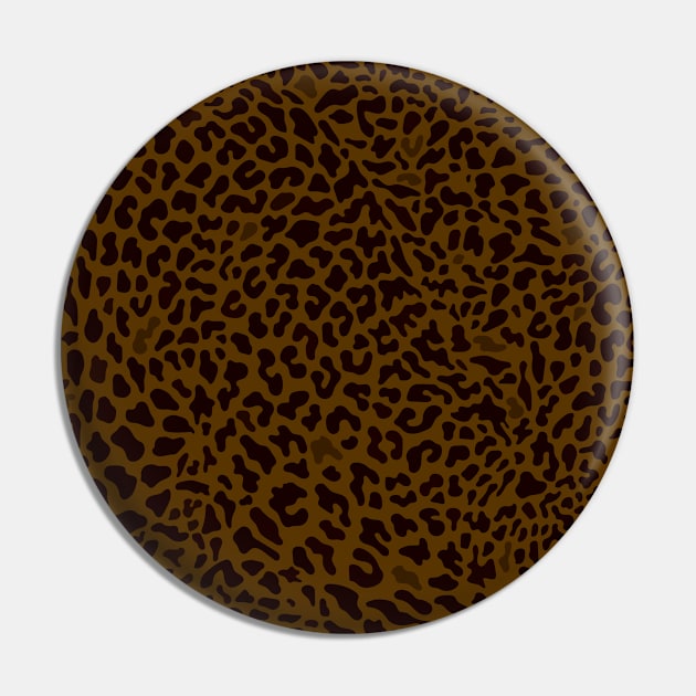 Animal Print / Retro Brown Cheetah Fur Pin by matise