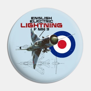 British English Electric Lightning F Mk 3 (light) Pin