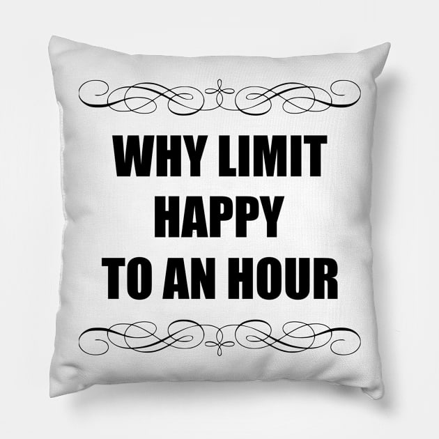 HAPPY HOUR Pillow by equiliser