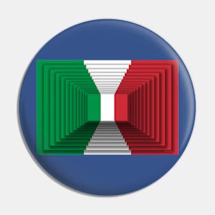 Italian flag 3d Pin