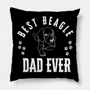 Best Beagle Ever Funny Quote Vintage Pillow