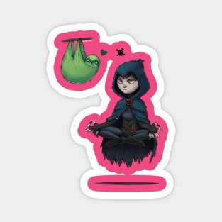 Raven and Beast Boy Magnet