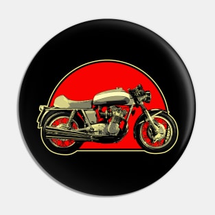 1971 MV Agusta 750S Retro Red Circle Motorcycle Pin