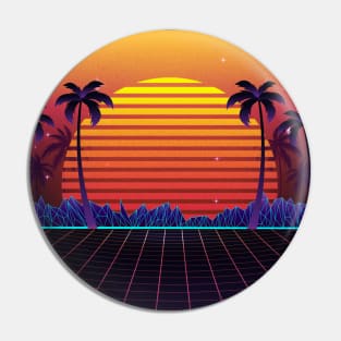 Feiry Sunset Synthwave Pin