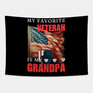 My Favorite Veteran Is My Grandpa-Memorial Day Tapestry