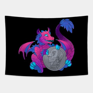 Bi Pride Pocket Dragon Tapestry