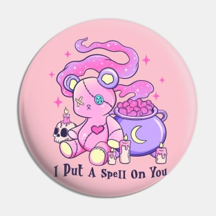 Cute ghost Halloween I put a spell on you Pin