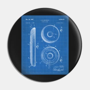 Disc Golf Patent - Golfer Frisbee Art - Blueprint Pin
