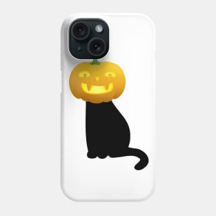 Halloween Black Cat With Pumpkin Phone Case