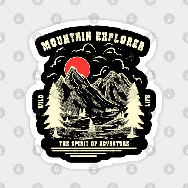 Mountain explorer Magnet by Virtual Designs18