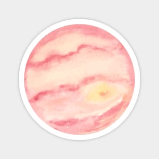 Jupiter Watercolor Illustration Magnet