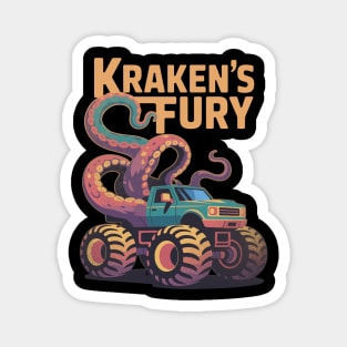 Kraken’s Fury Monster Truck Tentacle Design Magnet