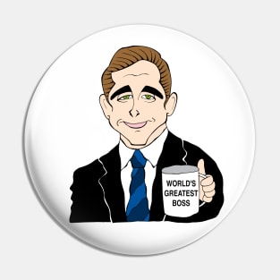 THE OFFICE SITCOM TV CHARACTER FAN ART Pin