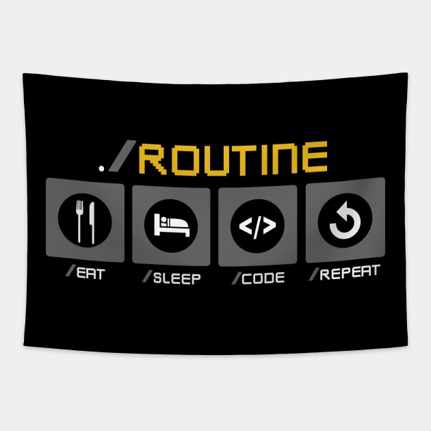 Developer Routine Tapestry by TheRealestDesigns