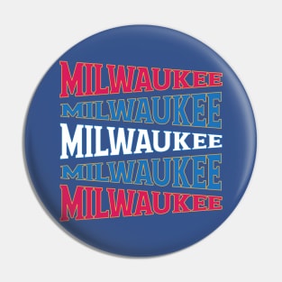 NATIONAL TEXT ART USA MILWAUKEE Pin