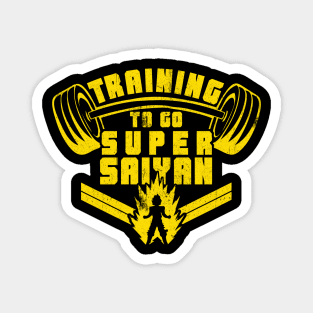 Training To Go Super Saiyan Magnet