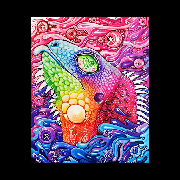 GlitterIguana by Bethaliceart