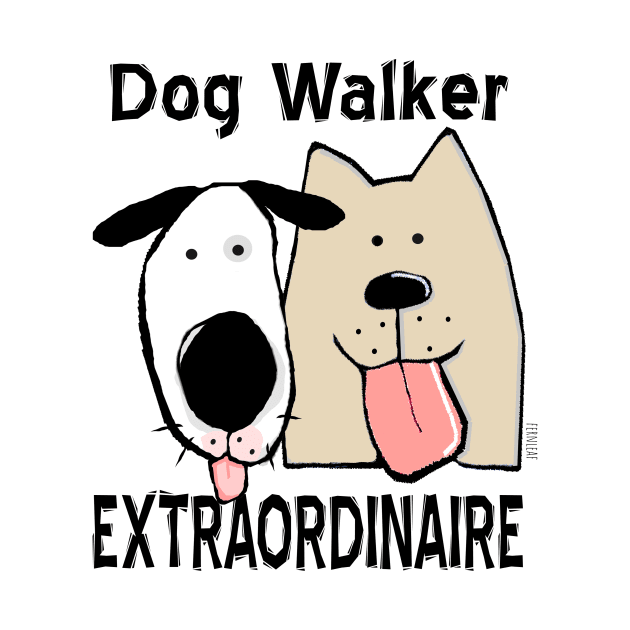 Dog Walker Extraordinaire by sfernleaf