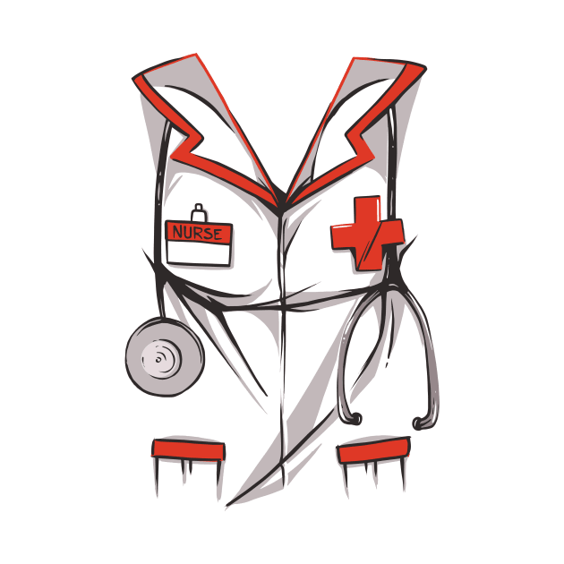 Nurse Costume - Cool Profession Design Medicine Nurse by Popculture Tee Collection