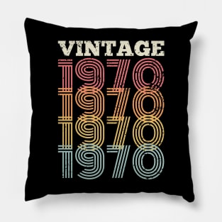 50th birthday gifts for men and women 1970 gift 50 years old Pillow