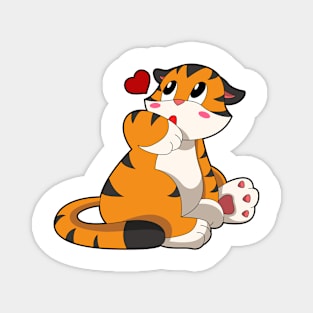 Tiger with Heart Magnet