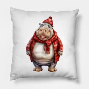 Santa Hippo Pillow