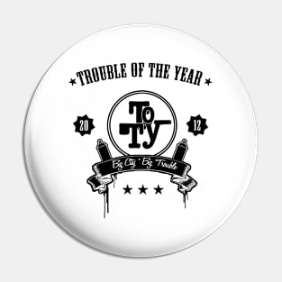 Big City Trouble Black Pin