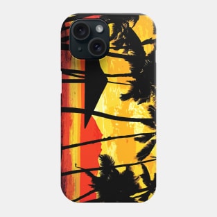 Scarface Mural Miami Sunset Phone Case