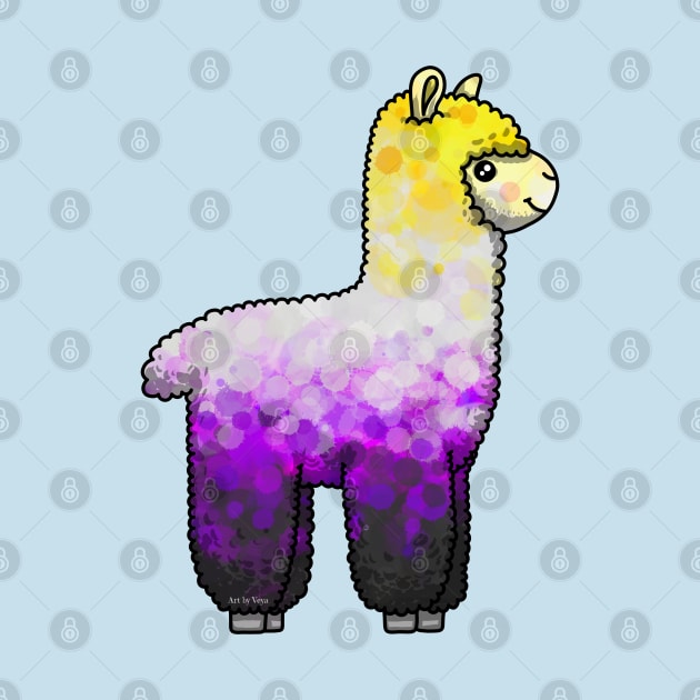 Enby Alpaca by Art by Veya