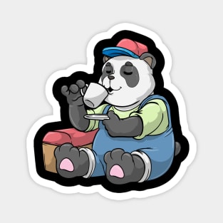 Panda as Mechanic with Tool case Magnet