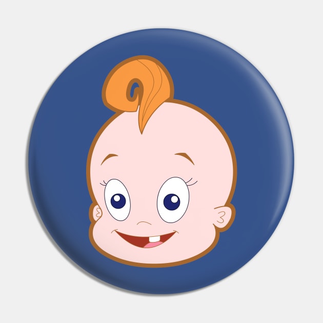 Giant Floating Baby Head Pin by RobotGhost