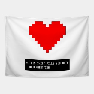 Undertale Determination Shirt Tapestry