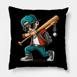 Dabbing boys sunglasses Baseball BAT girls kid gift Pillow