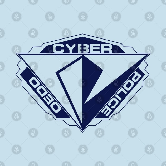 Cyber Police Badge - Blue by spicytees