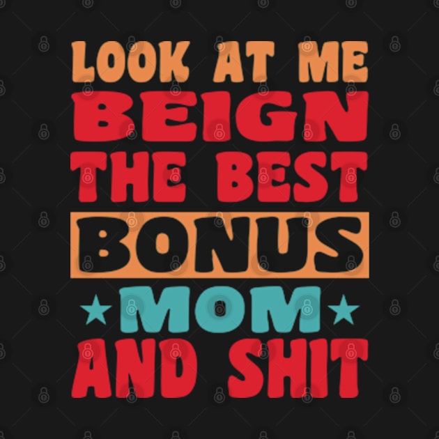 Bonus Step Mom Mothers Day From Stepdaughter Stepson Stepmom by hello world